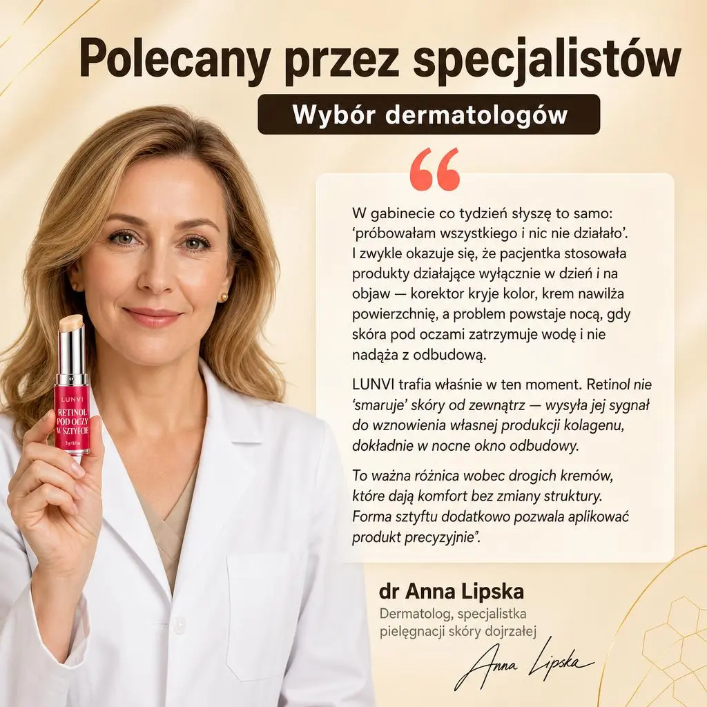 LUNVI - Retinolowy sztyft pod oczy na noc